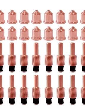 20 Pcs 220819 Nozzle, 20 Pcs 228042 Plasma Electrodes Cutting Torch Consumables